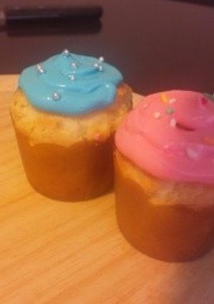 ふわふわ＊プレーンカップケーキ-レシピのメイン写真