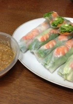 生春巻き♪-甘酸っぱいタレが苦手な方に--レシピのメイン写真