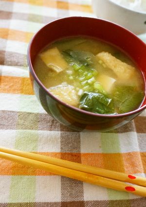 小松菜＆豆腐の味噌汁-レシピのメイン写真