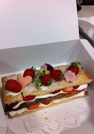 苺のミルフィーユ-レシピのメイン写真