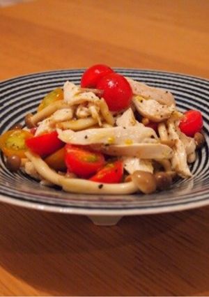 ゆで鶏とトマトのサラダ-レシピのメイン写真