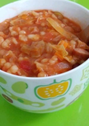 プチプチ!もち麦入りミネストローネ☆-レシピのメイン写真