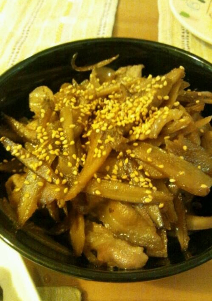 豚バラとごぼうの炒め煮-レシピのメイン写真