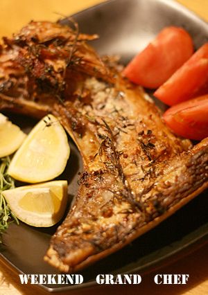 マグロのカマ ガーリック香草焼き-レシピのメイン写真