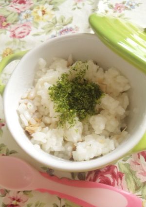 『離乳食後期~☆ツナとキノコの混込み飯』-レシピのメイン写真
