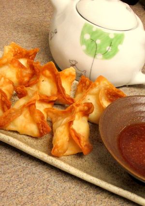 カニカマとクリームチーズの揚げワンタン-レシピのメイン写真