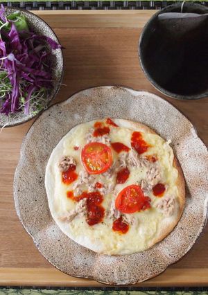朝食は、トルティーヤピザ-レシピのメイン写真