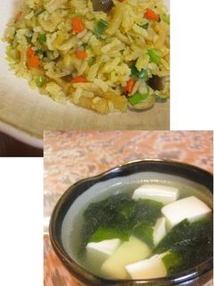 オッサンのホタテ炒飯&スープ-レシピのメイン写真