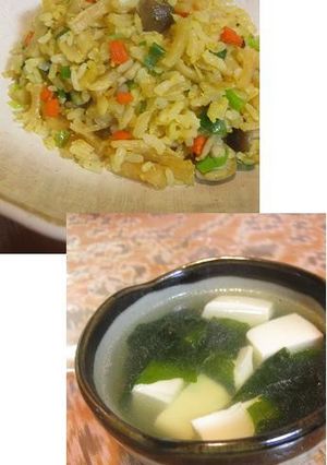 オッサンのホタテ炒飯＆スープ-レシピのメイン写真