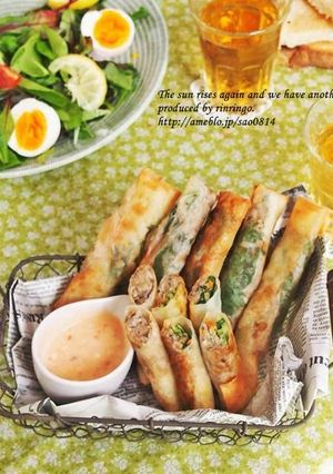 蓮根のさくさく春巻きスティック♪-レシピのメイン写真