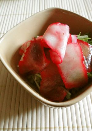 鯨ベーコン水菜合わせ-レシピのメイン写真