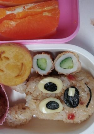幼稚園弁当！ｱﾝﾊﾟﾝﾏﾝのﾁｰｽﾞ★-レシピのメイン写真
