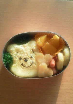 癒やしオムライス☆プーのお弁当☆-レシピのメイン写真