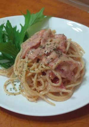 豆腐を使った冷製トマトクリームスパゲティ-レシピのメイン写真