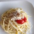 豆乳とマスタード仕立ての冷製パスタ