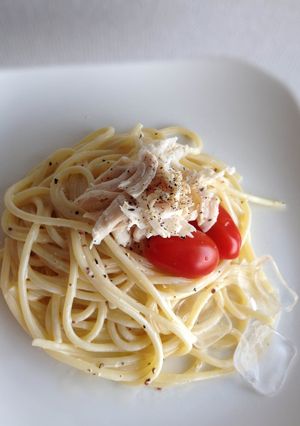 豆乳とマスタード仕立ての冷製パスタ-レシピのメイン写真