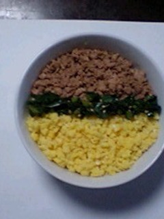 ノーミート三色丼-レシピのメイン写真
