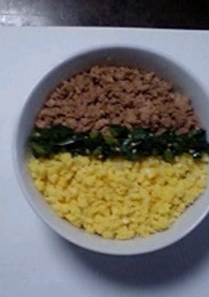 ノーミート三色丼-レシピのメイン写真