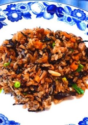 乾物たっぷり！中華風味噌おこわ-レシピのメイン写真