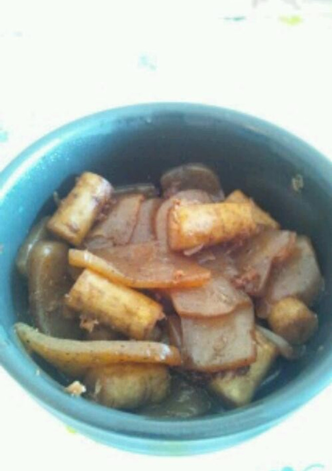 ごぼうとこんにゃくの土佐煮風-レシピのメイン写真