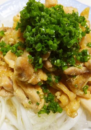 鶏の生姜焼き新玉ねぎのサラダ-レシピのメイン写真