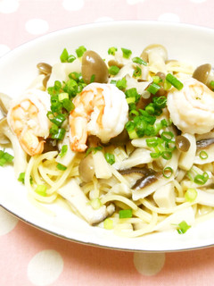 ♡海老とたっぷりきのこの和風パスタ♡-レシピのメイン写真