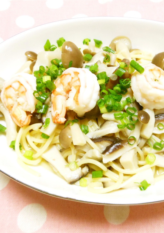♡海老とたっぷりきのこの和風パスタ♡-レシピのメイン写真