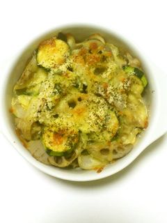 ズッキーニとレンコンのチーズ焼き♪-レシピのメイン写真