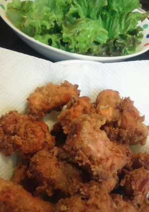 魚肉ソーセージのカレー風味揚げ。-レシピのメイン写真