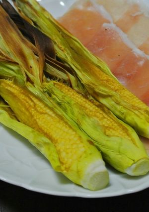 ♥焼きヤングコーンと生ハムの前菜♥-レシピのメイン写真