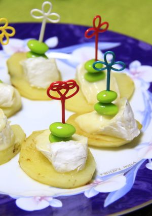 枝豆とカマンベールのおつまみピンチョス♪-レシピのメイン写真