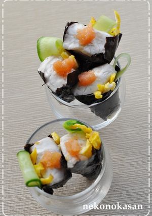 カマンベールで☆おつまみ手巻き-レシピのメイン写真