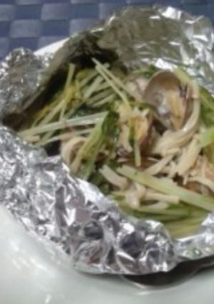 スープもおいしいあさりバターホイル焼き-レシピのメイン写真