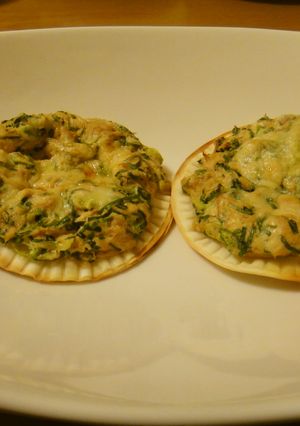 餃子の皮で作る～ツナネギマヨのミニピザ～-レシピのメイン写真
