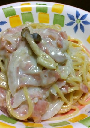＊きのことベーコンのクリームパスタ＊-レシピのメイン写真