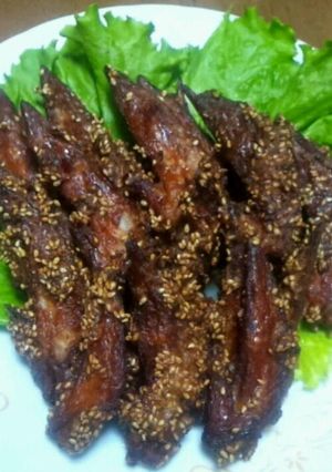 パリパリ手羽端のゴマ唐揚げ-レシピのメイン写真