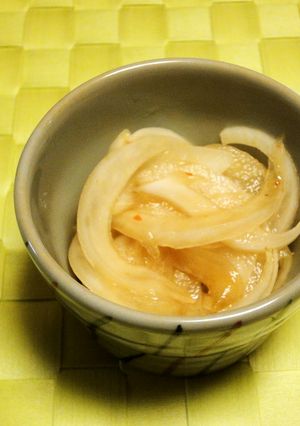 玉ねぎのポン酢あえ（隠し味：かんずり）-レシピのメイン写真