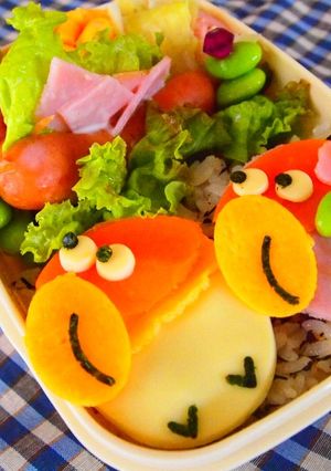 キャラ弁：ちょっぴりメタボなキョロちゃん-レシピのメイン写真