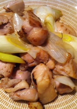 鶏と葱の塩麹炒め-レシピのメイン写真