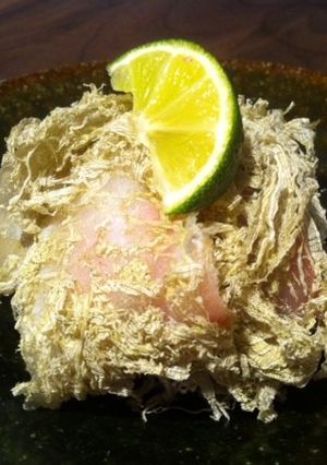 鯛のとろろ昆布とすだち和え-レシピのメイン写真