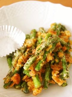 ザクザク食感!アスパラかき揚げ-レシピのメイン写真