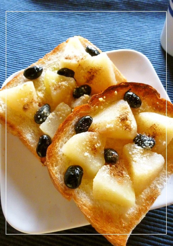 りんごと黒豆のトースト-レシピのメイン写真