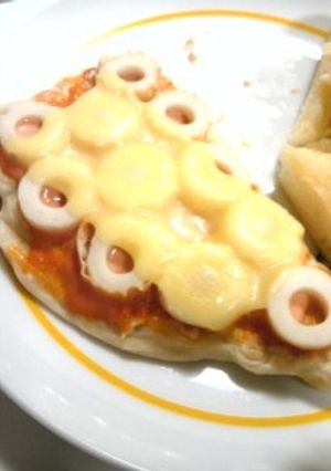 ＊『ナン』ちゃってちくわピザ＊-レシピのメイン写真