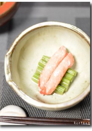 赤みずの茎の蟹酢～赤みずを食べ尽くす-レシピのメイン写真