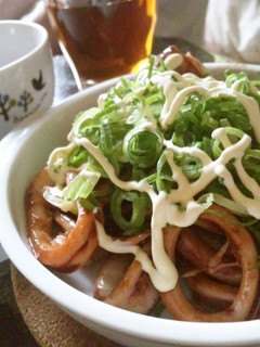 蕎麦のおそばに☆イカのお好みオイスター炒-レシピのメイン写真