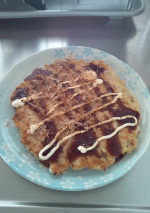 チャーハンをリメイク！お好み焼きに♪-レシピのメイン写真