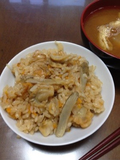 節約!ホタテの炊き込みご飯-レシピのメイン写真