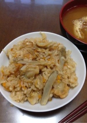 節約！ホタテの炊き込みご飯-レシピのメイン写真