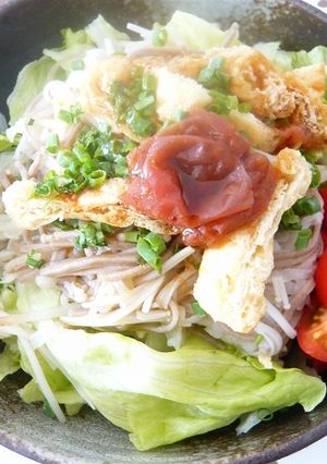 レンジで簡単☆サラダ蕎麦-レシピのメイン写真