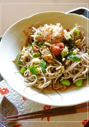 梅ともずくの冷やし蕎麦-レシピのメイン写真